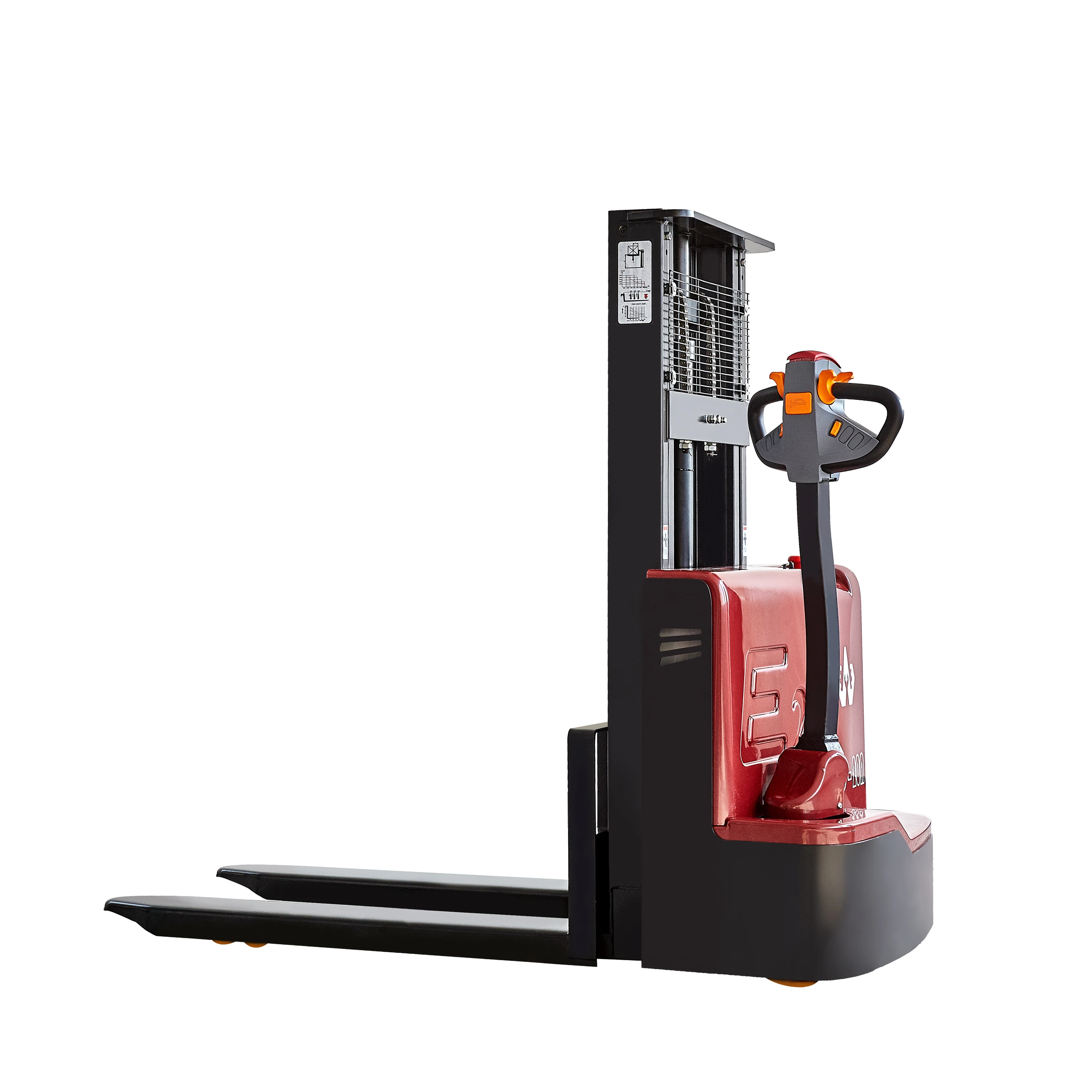 In stock 2 ton Walking Stacker Hand Pallet Truck Material  Battery Electric Forklift for Food & Beverage Shops