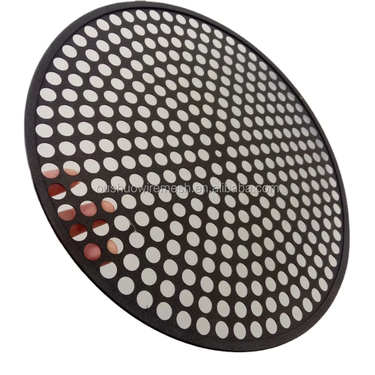 Food grade high quality 11' round Aluminum baking pizza tray pizza pan with holes