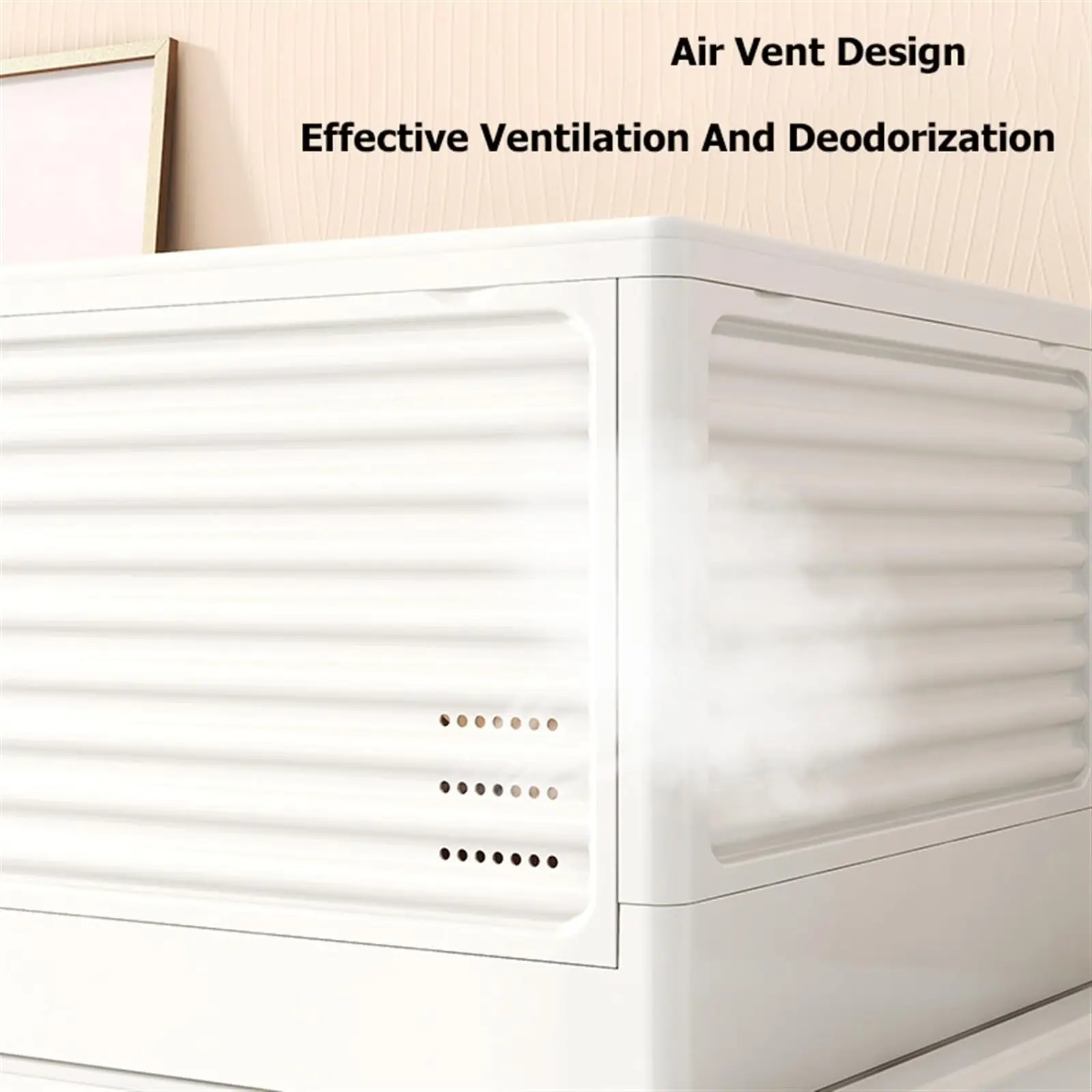 New Factory Price Wholesale Stacking Foldable Shoe Storage Box Clear Plastic Display Folding Sneaker Storage Box