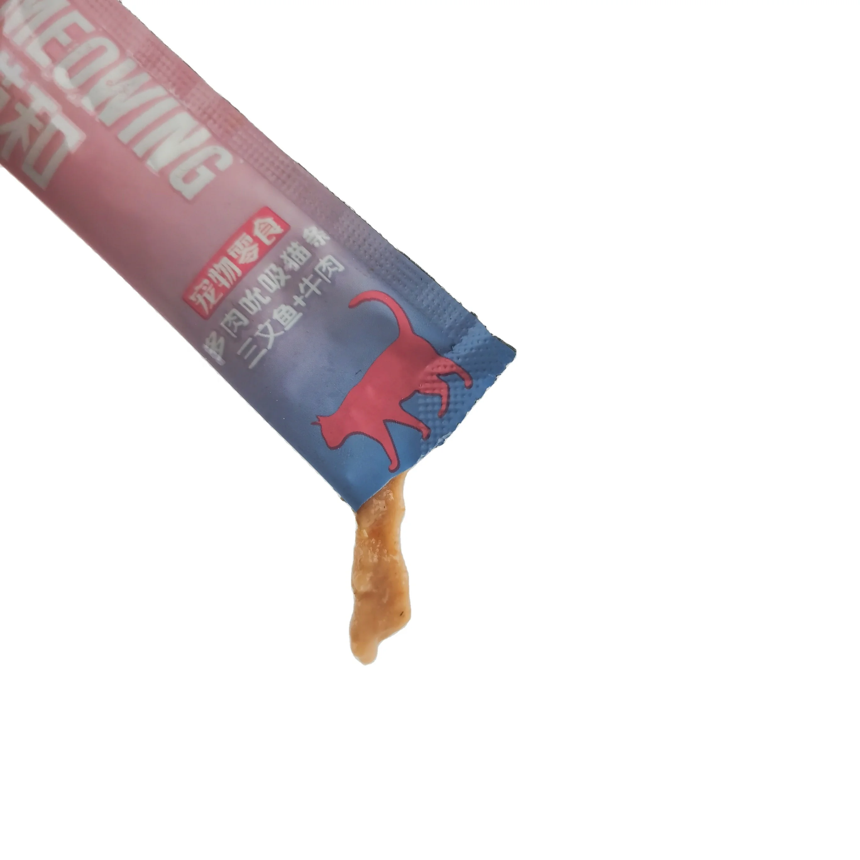 Cat Puree Pet Treats Wet Food Liquid Snack - Salmon&Beef Lick Snack Cat, Snacks For Cat