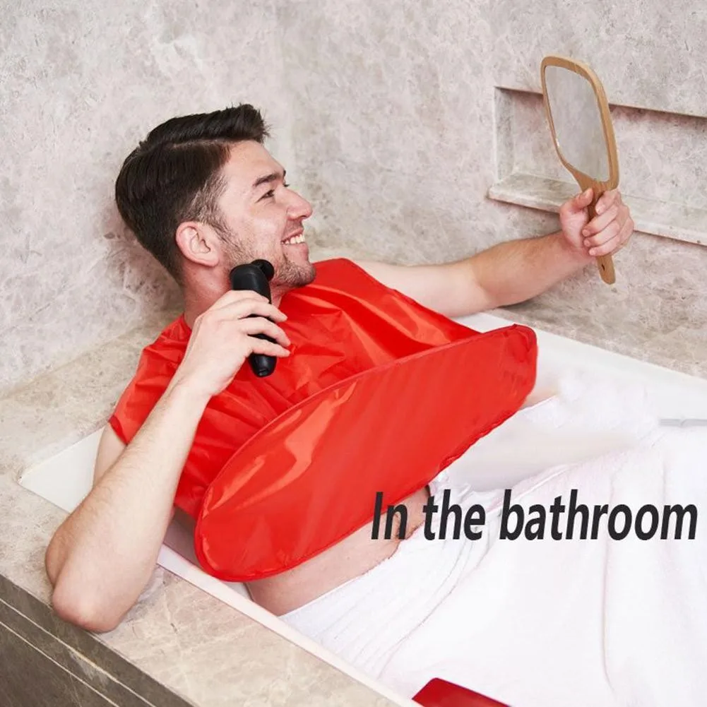 New male OEM Waterproof Beard Apron Beard Trimming Bib Folding Shaving Cloth beard grooming bib