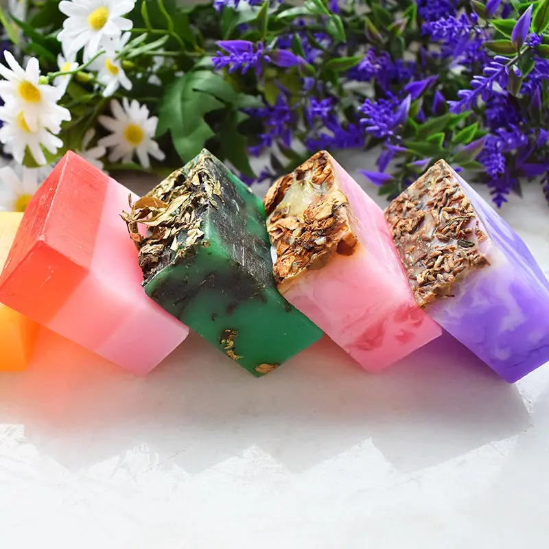 amino acid essential oil flower baby moroccan bath transparent round honey handmade soap
