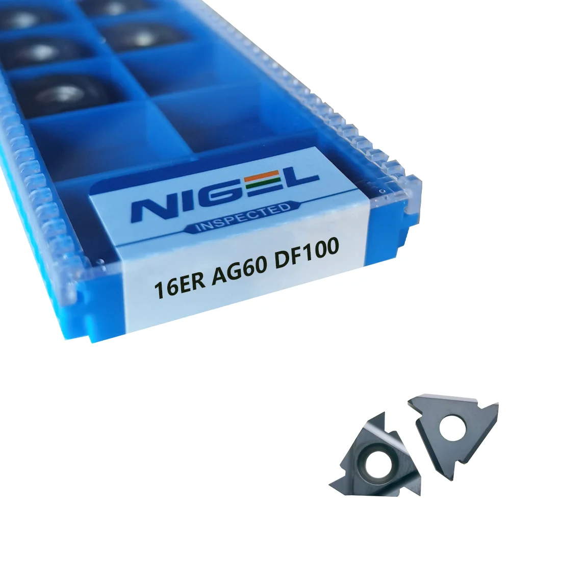 NIGEL External Threading Insert 16ER AG60 DF100 CNC Lathe Indexable Threading Carbide Insert Blade AG60 Carbide Threading Insert