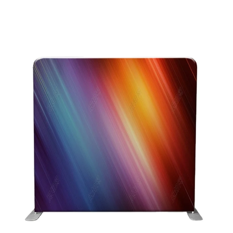 8 футов Складная Алюминиевая рамка на заказ двухсторонняя печать наволочка фон стойка