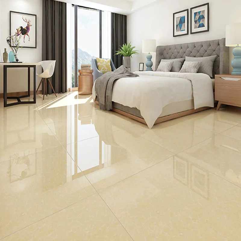 Factory Price bathroom 600*600 glazed marble  look slab peel and stick ceramic floor tiles for floor