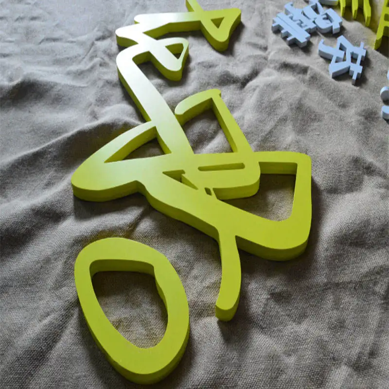 Billboard Design Signs And Signage Pvc Chevron Letter Acrylic Baking Paint Led Signboard Background Wall