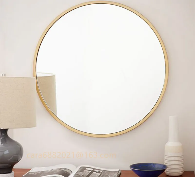Home decorative frameless bevelled edge mirror round Antique mirror 50x50 60x60