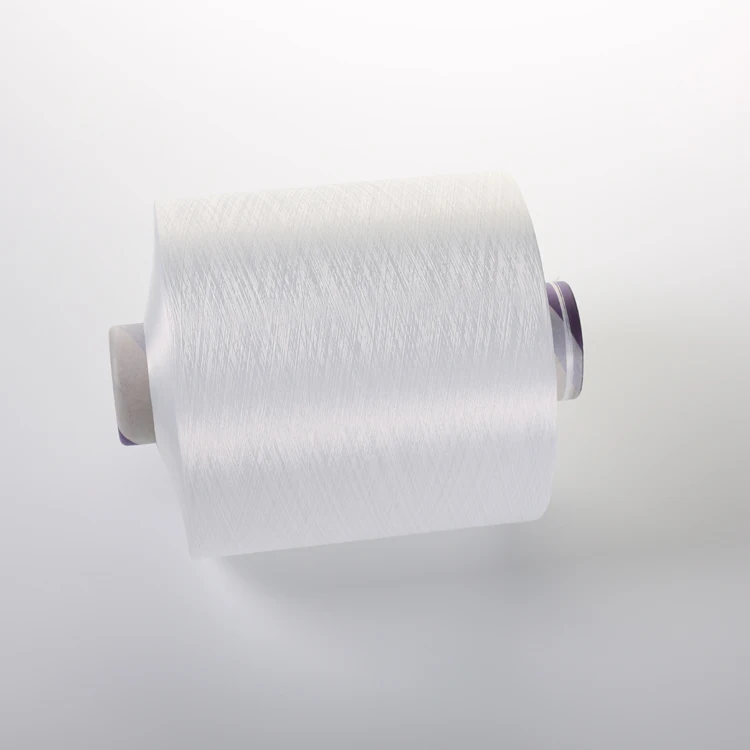 DTY polyester yarn 300D/96F SIM raw white S twist yarn for Computerized flat knitting machine base yarn