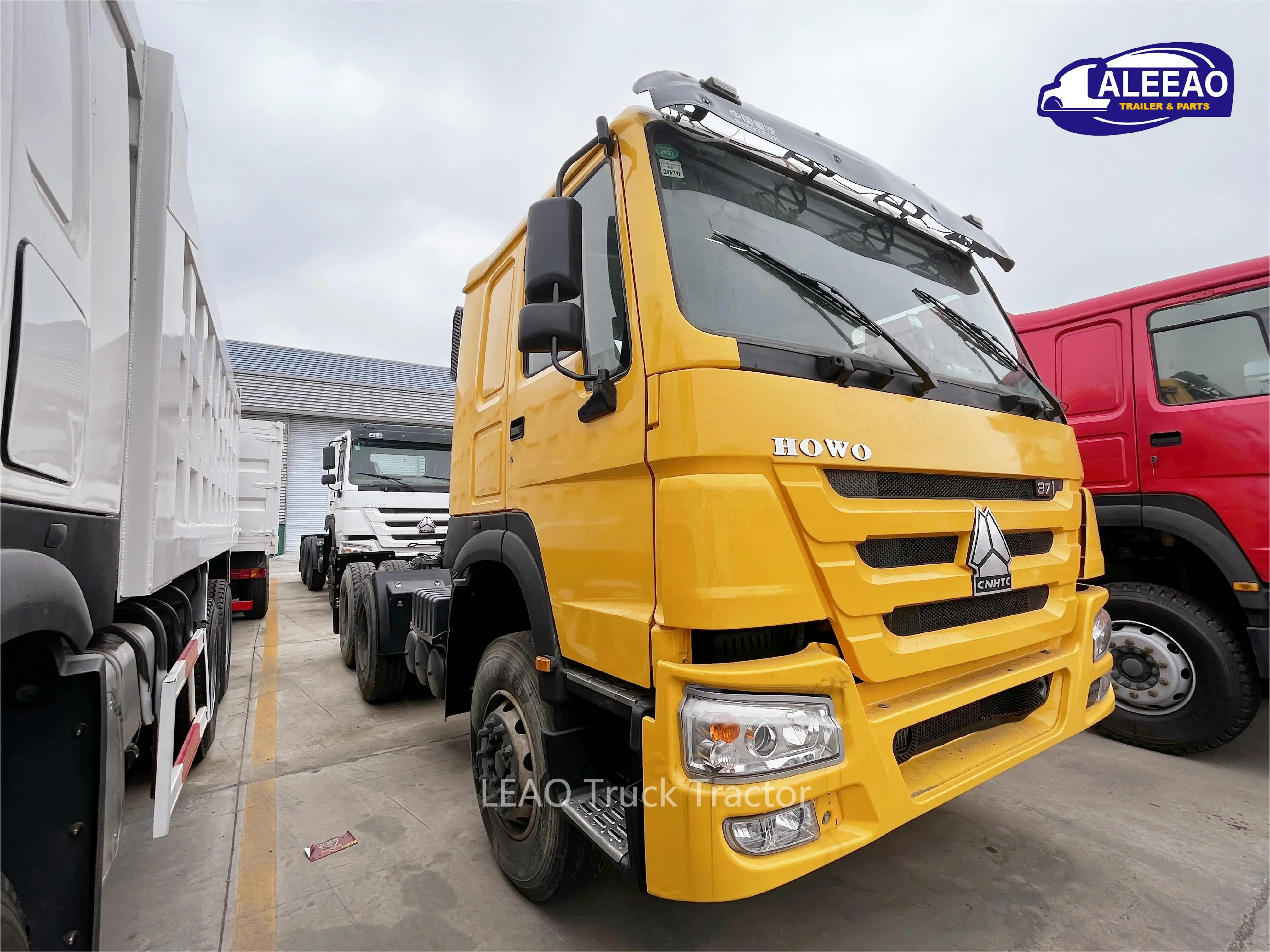 HOWO Used 6X4 371HP Euro2 Tractor 10 Wheels Truck Head HW76 Cab Truck Tractor For Sale