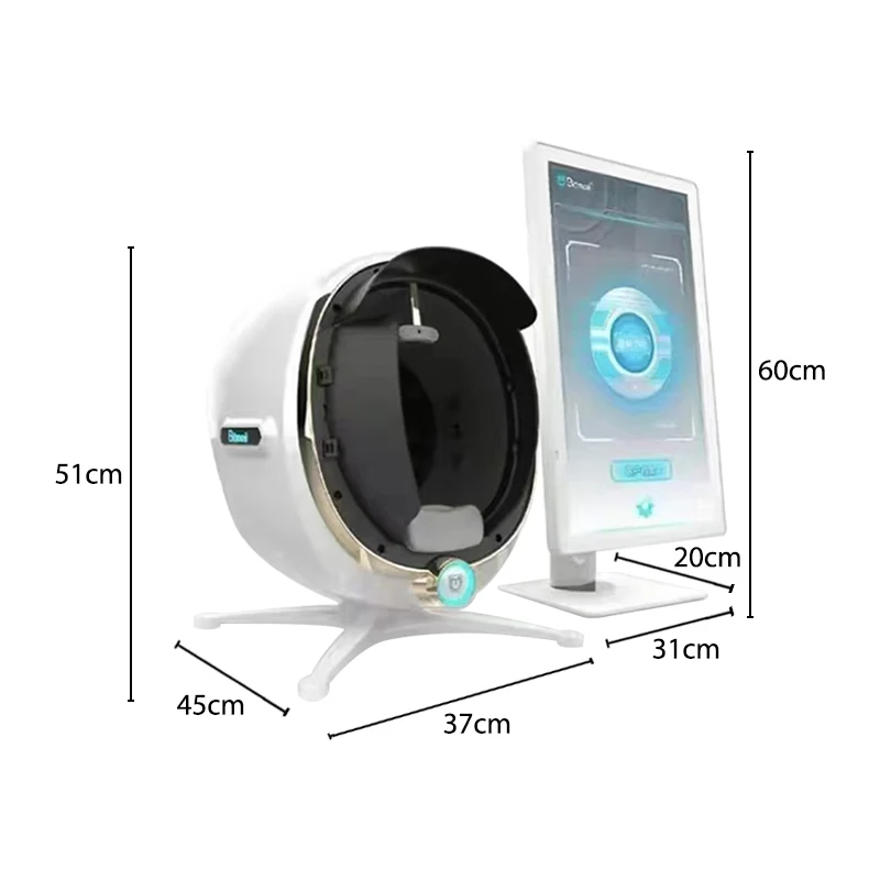 3D Face Skin Camera Scanner with Artificial Intelligence Facial Skin Age Analyzer