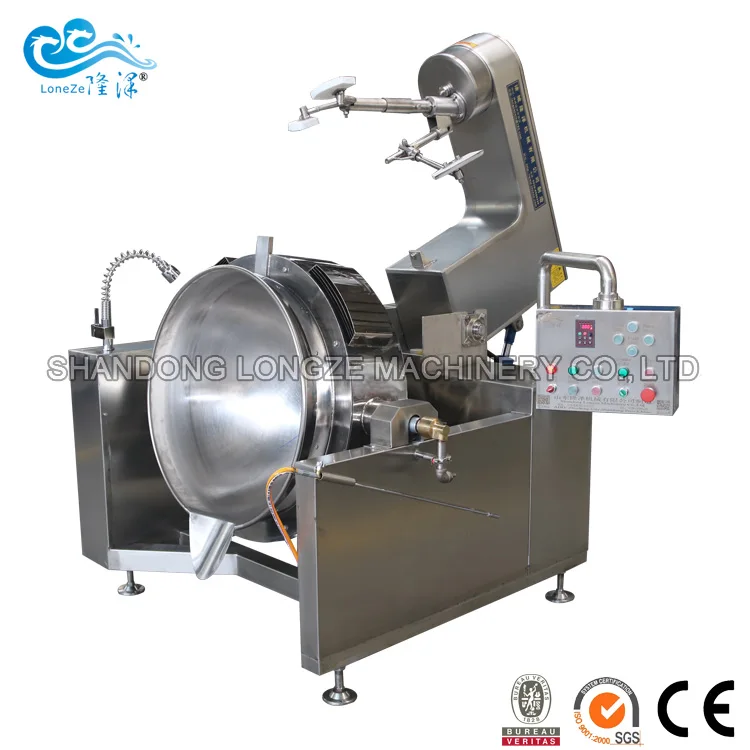 Factory supply industrial automatic soup boiling cooking kettle with