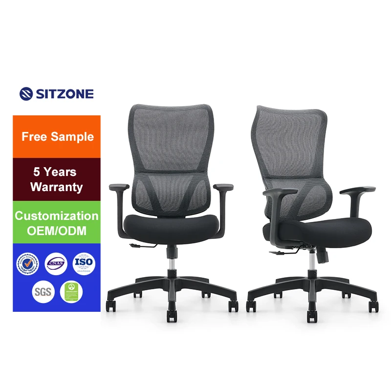 Sitzone High Back Modern Ergonomic Mesh Office Design Furniture Silla De Oficina Escritorio Swivel Office Executive Work Chair