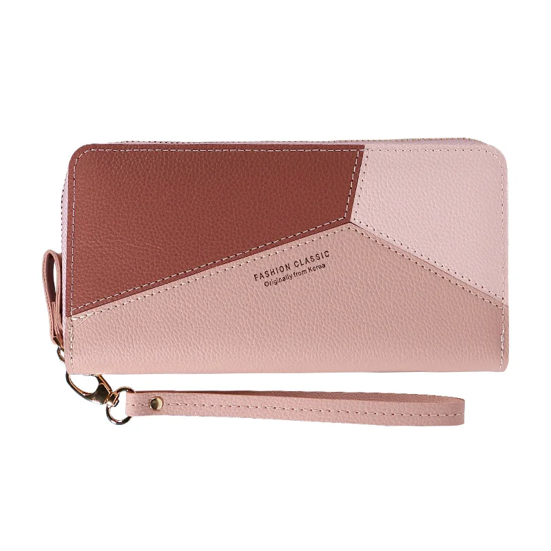 Cheap wholesale hot selling Pu leather coins changes ladies bank card holder cellphone wallets Purses For women