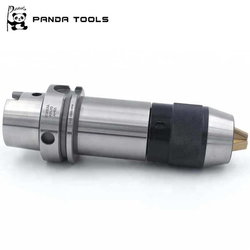 High Precision HSK A APU 13 Mini Keyless Drill Chuck Tool Holders