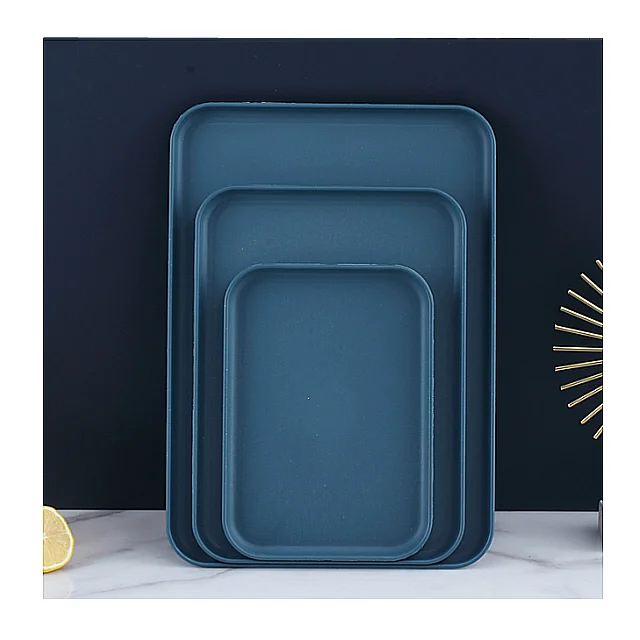 Food Preservation Trays Customize Logo Support Wholesale Rectangular Wheat Straw Luxury Tray