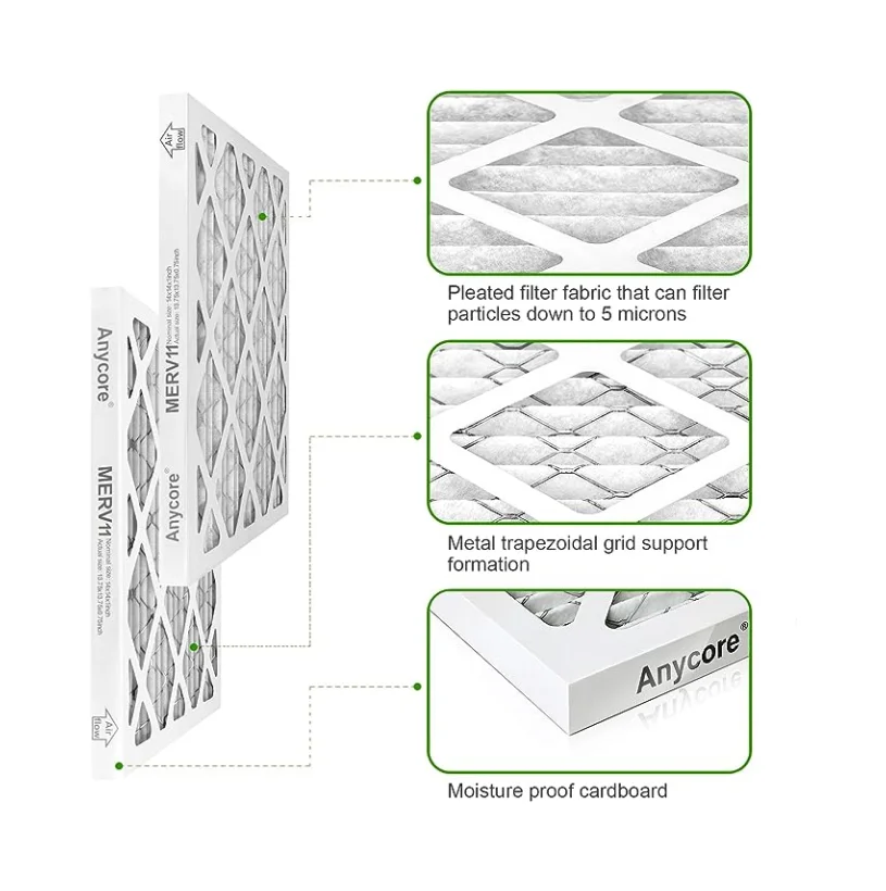 China  Manufacturer Price Portable Hepa Fold HVAC Filter Air Conditioning Filter Home Air Filters
