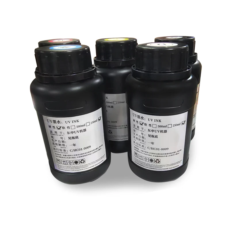 DOMSEM 250ML LED UV INK TX800 XP600 L800 L1800 L805 DX5 DX7 DX10 DX4 DX6 Printhead for Epson 1390 R1800 R1900 UV Printing Ink