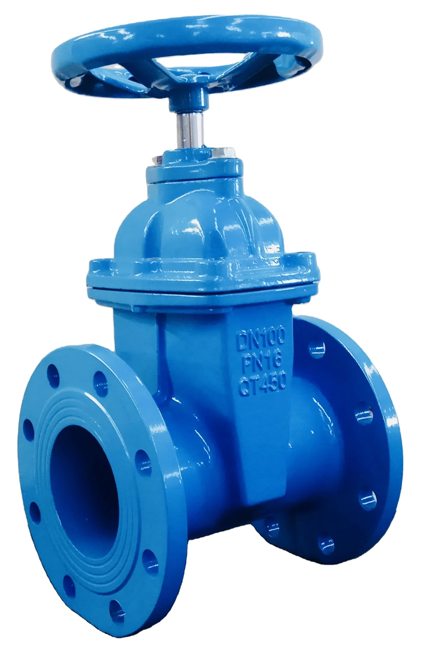 GGG50 DN 80 Heavy F4 German standard flange ductile iron sluice gate valve with prices resilient seat cast iron gate valve