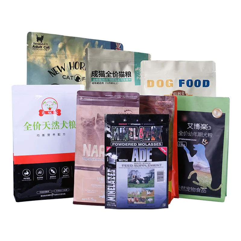 5kg 10kg 20kg Heavy Duty Laminated Dog Cat Animal Package Pet Food Storage Packaging Bag Aluminium