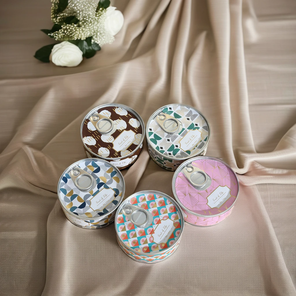 Wholesale Luxury Custom Tins Scented Candle Smokeless Creative Aroma Natural Soy Wax Tins Jar Candle