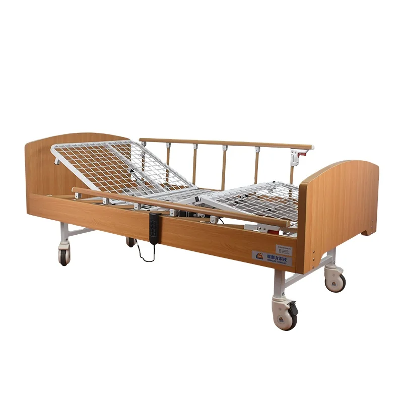 SLD-A21-111D Basical Wooden 2 function electric nursing bed with wooden head and foot for Hospital Patient