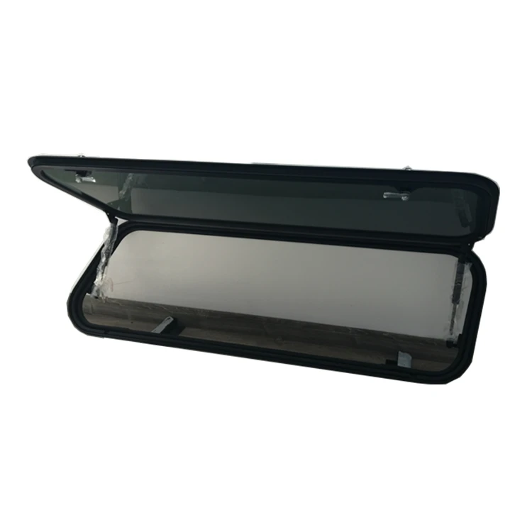 TONGFA Hot Sale Caravan RV Motorhome Aluminum Alloy Pick up Truck Tophung Hinged Window with 3mm Tempered Glass