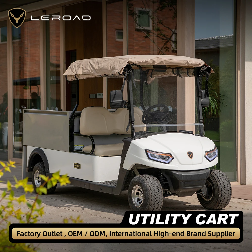 Leroad L2 Golf Cart 2 Seat utility cart Aluminum cargo box Electric new energy lithium battery  truck shuttle 2 special vehicle