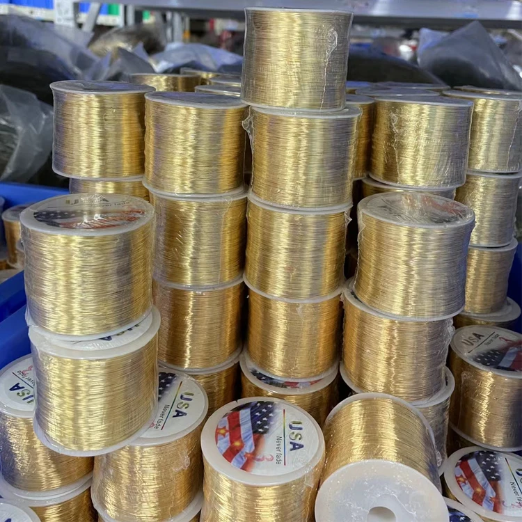 Wholesale 26 Gauge 0.4mm Gold Copper Wire For Jewelry Making Jewelry Wire