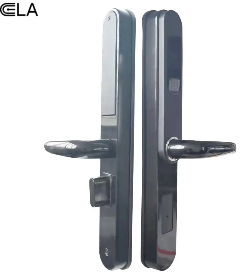 ELA Electronic Smart Use Card/Key wooden hotel sliding door lock system