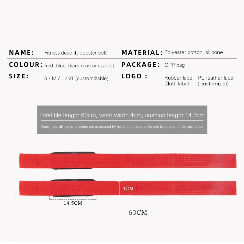 MKAS Deadlifts Heavy Duty Customized Color Strength Training Dowel Gym Weight Lifting Straps Power Lifting Wrist Straps