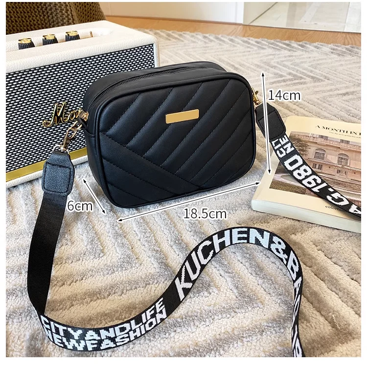 Fashion Small Classic Pu Adjustable Cross Body Bag Purse Waterproof Custom Oem Ladies Handbag Women Messenger Shoulder Bags