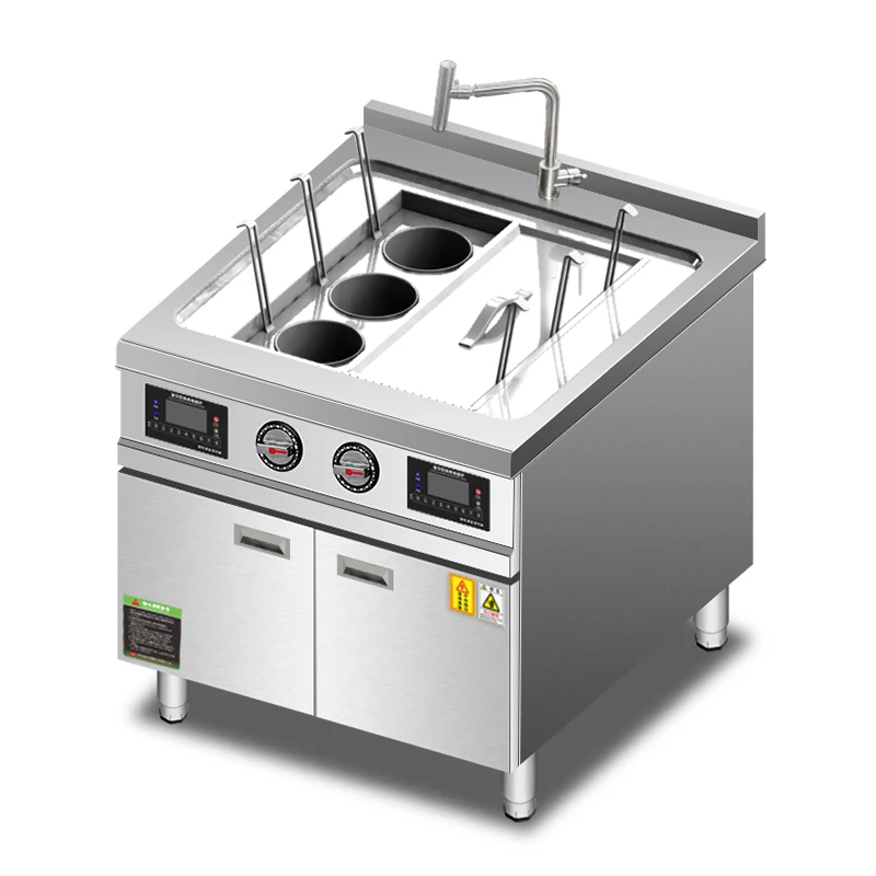 Commerical Automatic Cooking Machine Instant Ramen Ramyun Pasta Dumplings for Noodle Boiler Cooker Electric Faucet Indu