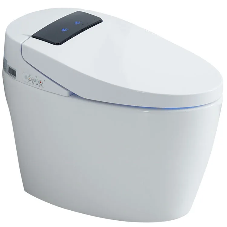 Intelligent self-cleaning nozzle moves to clean buttocks toilet Jet siphon toilet with adjustable water pressure