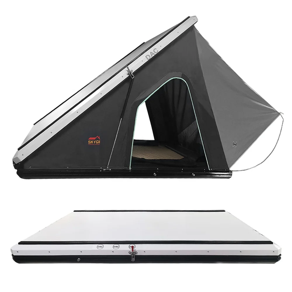 Waterproof Camper Pop up Automatic Truck Fold Hard  Shell Camping Awning Roof Top Tent For SUV
