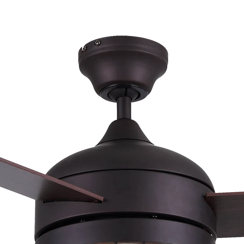 52 inch Fancy Modern Air Cooling Fan Home Decorative ORB LED Ceiling Fan Light with 3 Plywood Blades, include Wall Control