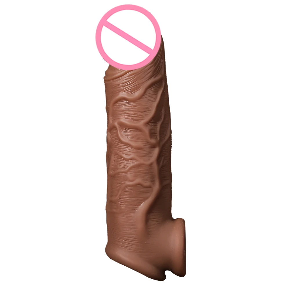sex toys soft plastic male penis silicone sleeve dildo extender for men