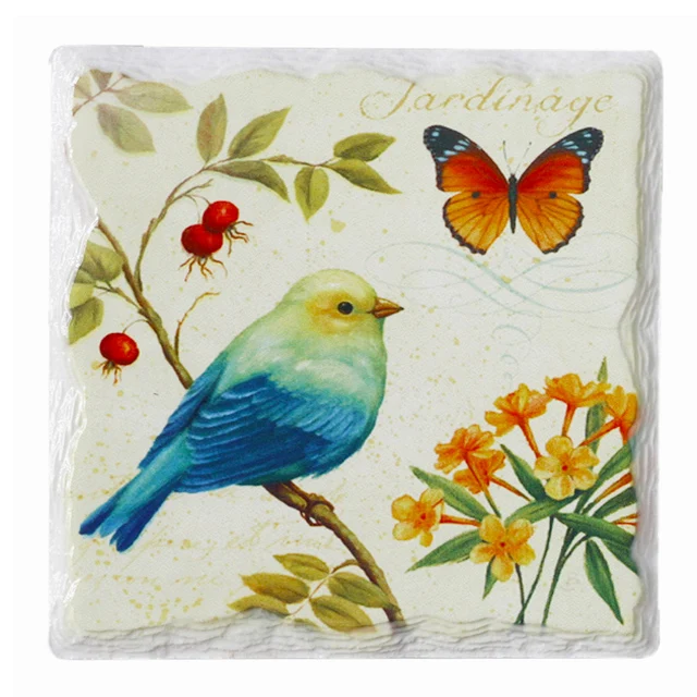 manufacturer high quality new design absorbent blank square ceramic tile for sublimation cup coaster