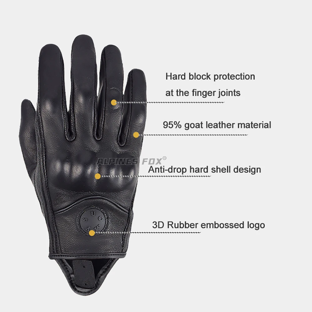 Women Motorbike Gloves Genuine Leather Motorcycle Protective Gloves Goatskin Biker Scooter Cycling Gloves