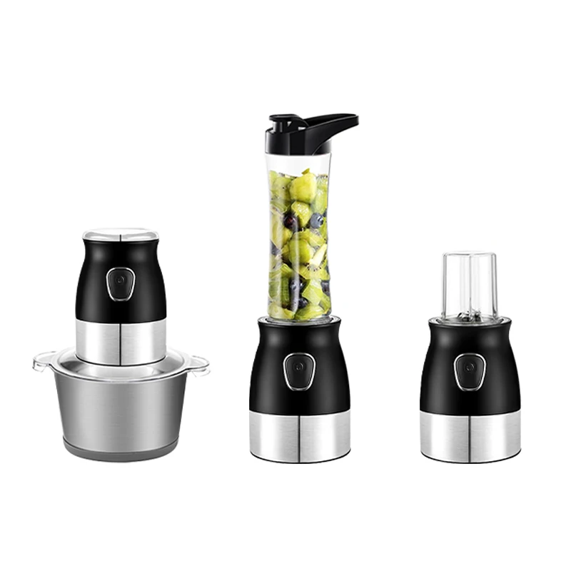 3 in 1 Multifunction Food Processor Mixer/Juicer/Grinding/Mincer, Electric Meat Grinder Blenders