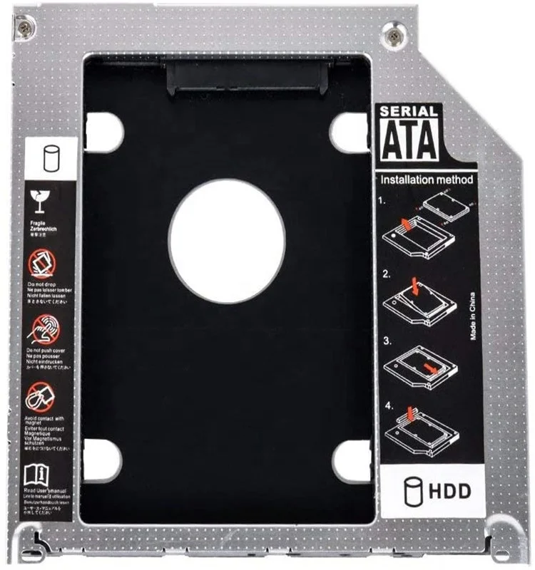  Монтажный кронштейн для жесткого диска 9 5 мм переходник HDD SSD Caddy с интерфейсом SATA 3 0 держатель ноутбука CD DVD ROM Optical