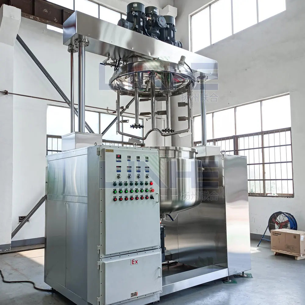 High Viscosity Cosmetic Emulsifier Mixer Body Lotion Cream Mixing Tank Multi-Function Vacuum Emulsifying Machine Mixer