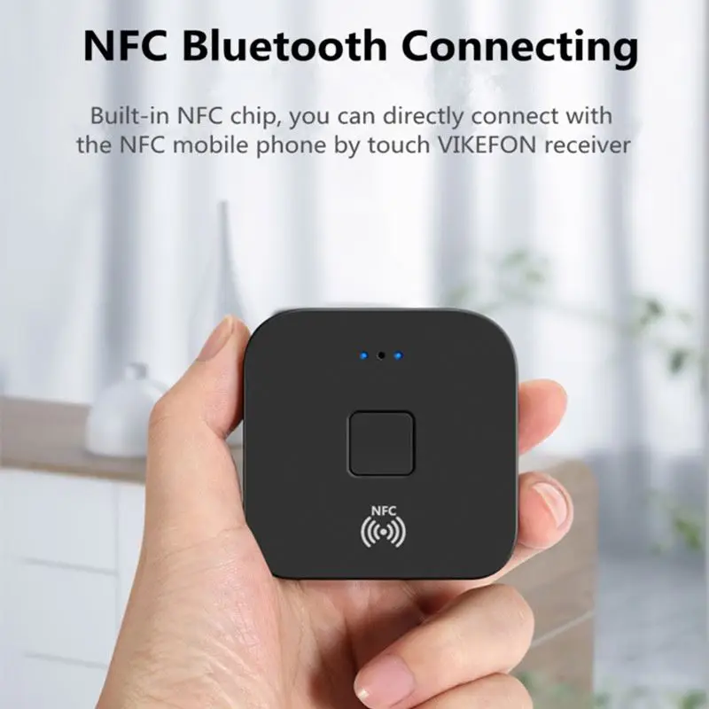 BT 5 0 RCA аудиоприемник APTX LL 3 мм AUX Jack Музыкальный беспроводной адаптер с микрофоном NFC для автомобильных телевизионных динамиков Автоматическое включение/выключение