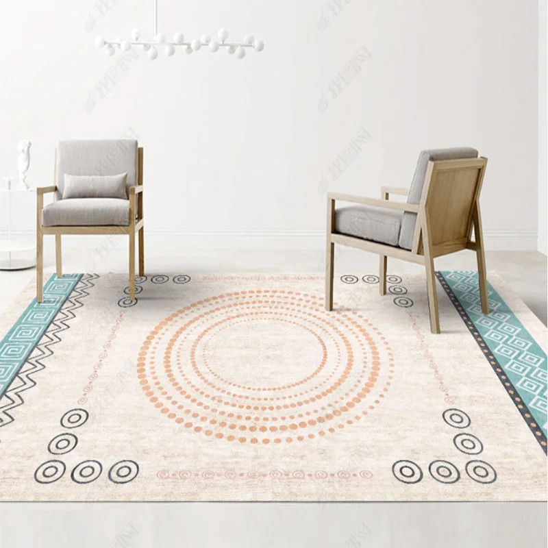 Nordic European 3D Printed Carpet Modern Home Living Room Sofa Floor Mat Bedroom Bedside Window Floating