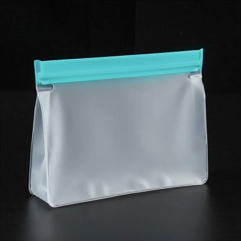 Reusable Silicone Food Storage Bag EVA Plastic Zipper Bag Fruits Keeping-Fresh Zip Lock Bag