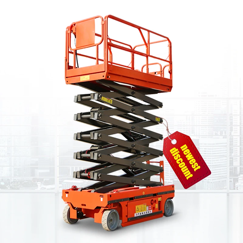 Portable Scissor Lift Elevator Movable Hydraulic Aerial Lifting Platform GTJZ-10