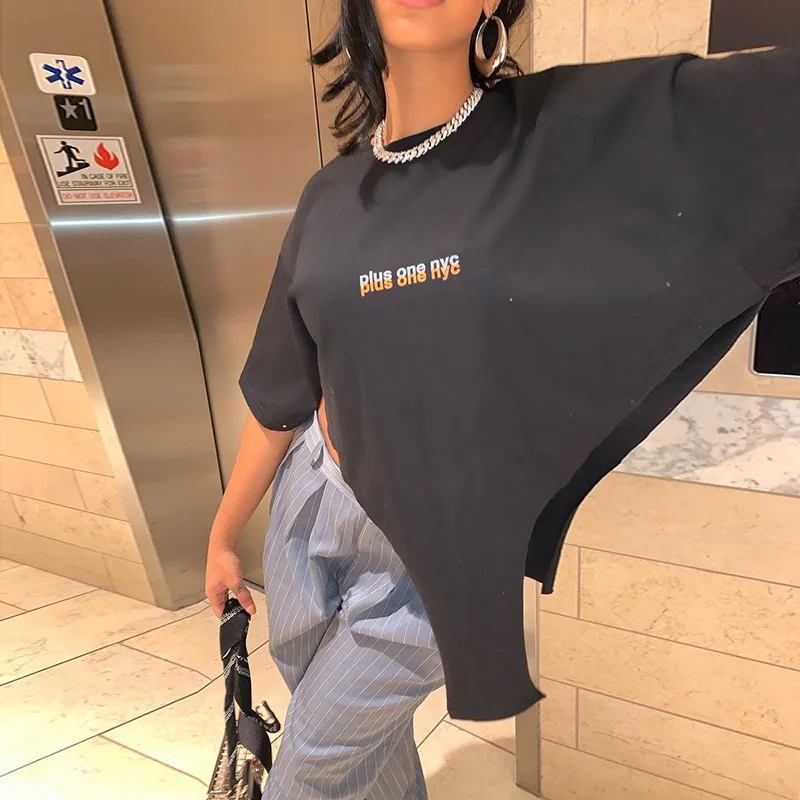 Женские футболки 2021 с круглым вырезом с коротким рукавом больших размеров с высоким берцем Пользовательские Футболка с принтом белого цвета из полиэстера сублимации друзей женская футболка