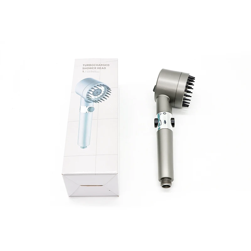One-Button Water Stop Three-Gear Adjustment Spray Pressurization Filtration Shower Nozzle SPA Massage filter Shower head