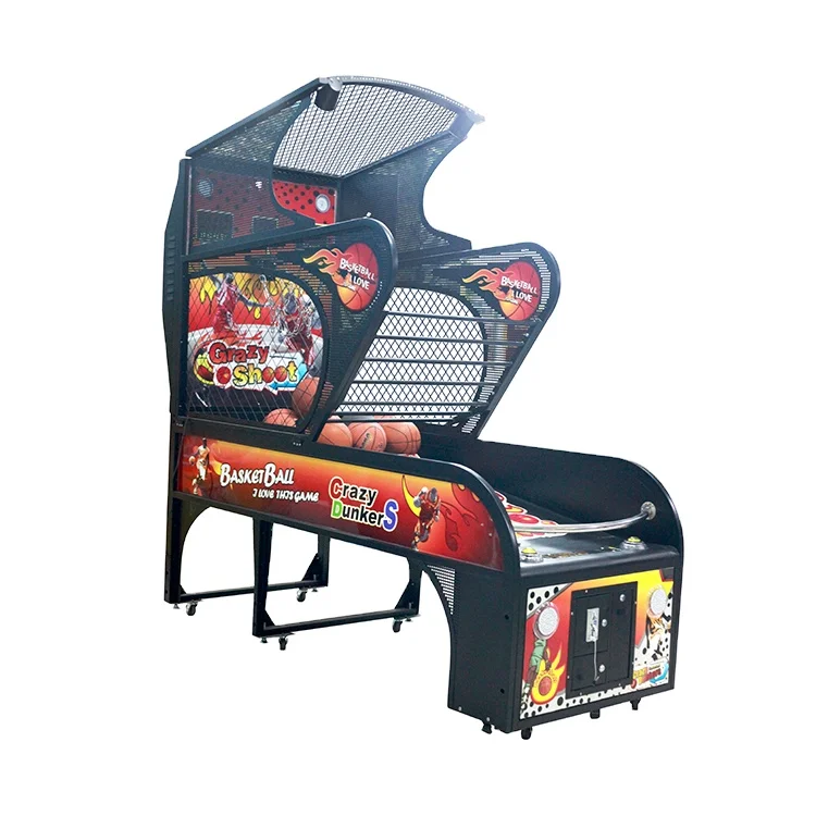 Hot selling coin operated sport machine luxury street basketball arcade game machine for adult