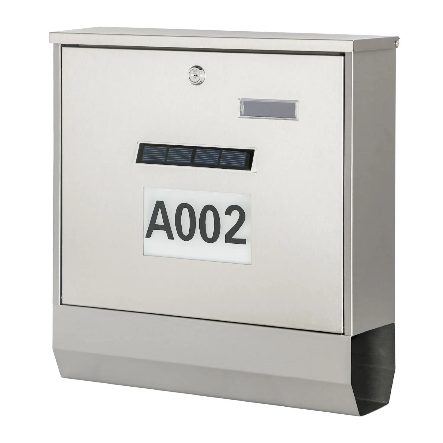 American Solar Light Mailbox Residential Mailbox Stainless Wall Mounted Personalised Post Boxes