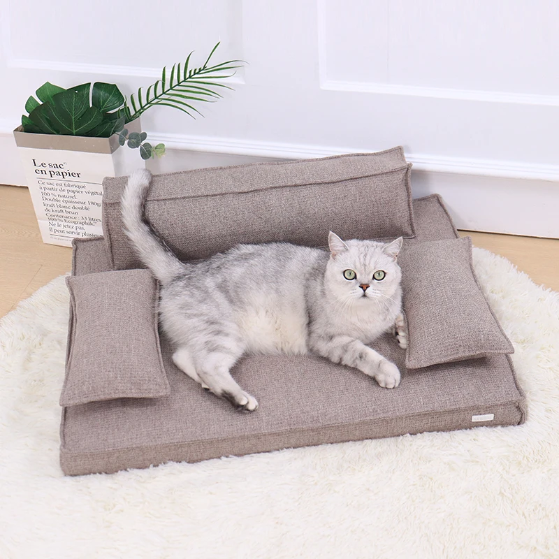 UFBemo диван для домашних животных Роскошная противоскользящая Водонепроницаемая кровать высокого класса ортопедическая поролоновая собак с подушкой